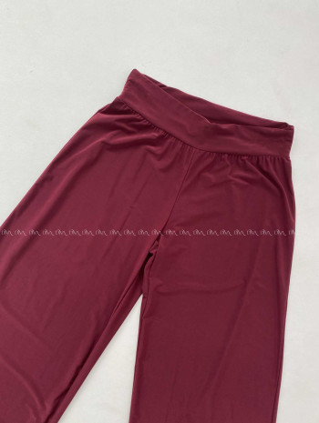 Chladivé padavé nohavice burgundy M 278 Chladivé padavé nohavice burgundy M 278