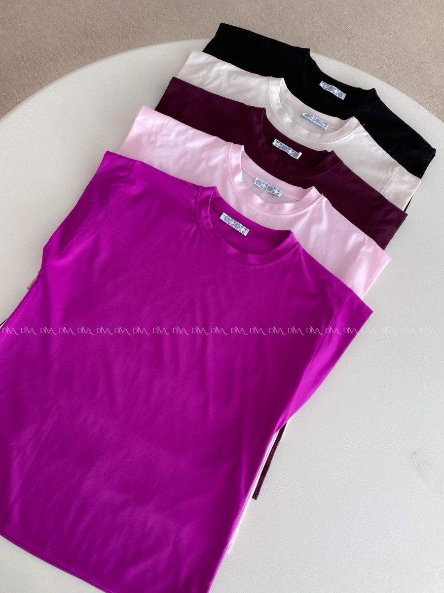 Basic tričko magenta AB 279 Basic tričko magenta AB 279