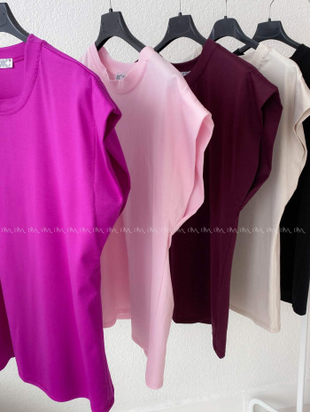 Basic tričko magenta AB 279 Basic tričko magenta AB 279