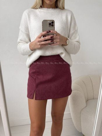 Jelenicový skort burgundy AB 700