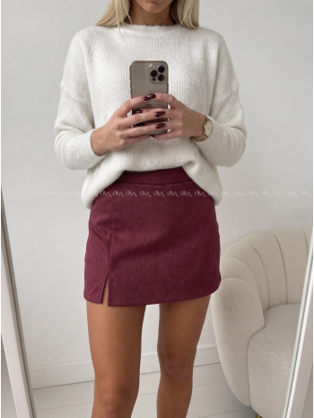 Jelenicový skort burgundy AB 700