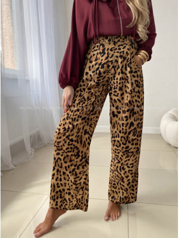 Ľahké leopardie nohavice P 2044