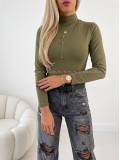 Basic rolákové body khaki zelené AB 816 Basic rolákové body khaki zelené AB 816