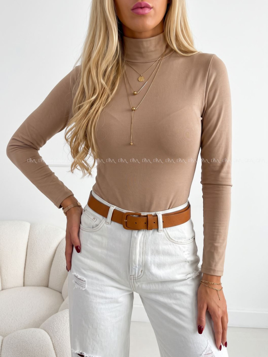Basic rolákové body latté hnedé AB 816 Basic rolákové body latté hnedé AB 816