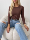 Basic top čokoládový AB 815 Basic top čokoládový AB 815