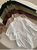 Basic rolákové body khaki zelené AB 816 Basic rolákové body khaki zelené AB 816