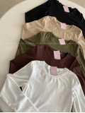 Basic top khaki zelený AB 815 Basic top khaki zelený AB 815