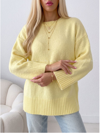 Oversize sveter žltý BB 13 Oversize sveter žltý BB 13