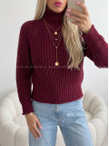 Crop rolák burgundy AA 176