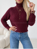 Crop rolák burgundy AA 176