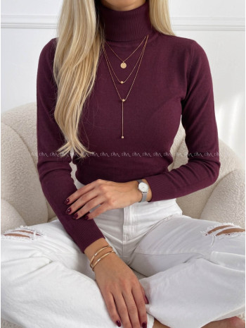 Basic rolák burgundy VV 333