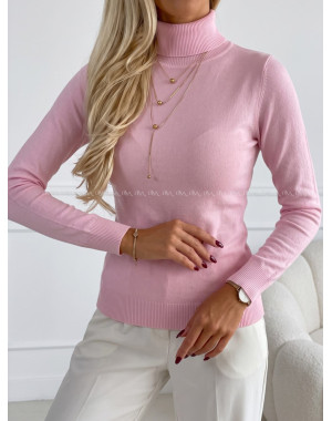 Basic hladký rolák baby ružový  SS 23