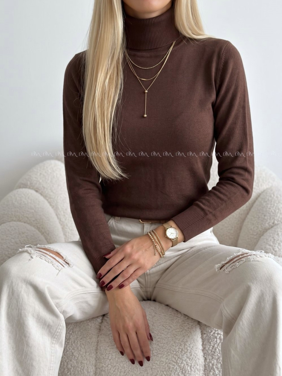 Basic hladký rolák čokoládový SS 23 Basic hladký rolák čokoládový SS 23