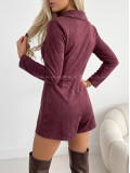 Jelenicový skort overal burgundy AB 728 Jelenicový skort overal burgundy AB 728
