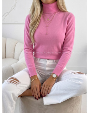 Basic hladký rolák candy pink SS 23
