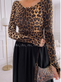 Maxi šaty leopardie ellie VV 110 Maxi šaty leopardie ellie VV 110