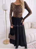 Maxi šaty leopardie ellie VV 110 Maxi šaty leopardie ellie VV 110