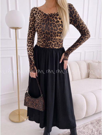 Maxi šaty leopardie ellie VV 110