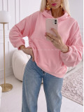 Oversize bavlnená mikina fruit pink AB 244 Oversize bavlnená mikina fruit pink AB 244