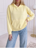 Oversize hladká mikina žltá AB 25 Oversize hladká mikina žltá AB 25