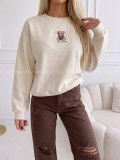 Zateplená oversize mikina teddy bear krémová B 113 Zateplená oversize mikina teddy bear krémová B 113
