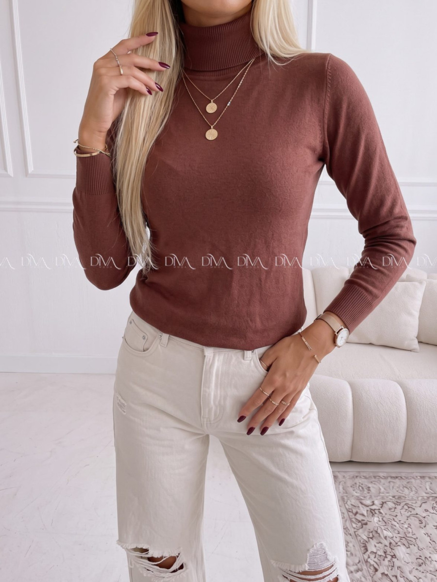 Basic hladký rolák kakao/čokoláda SS 23 Basic hladký rolák kakao/čokoláda SS 23