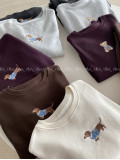 Zateplená oversize mikina dog burgundy B 111 Zateplená oversize mikina dog burgundy B 111