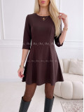Krátke A- šaty Danea dark choco AA 132 Krátke A- šaty Danea dark choco AA 132